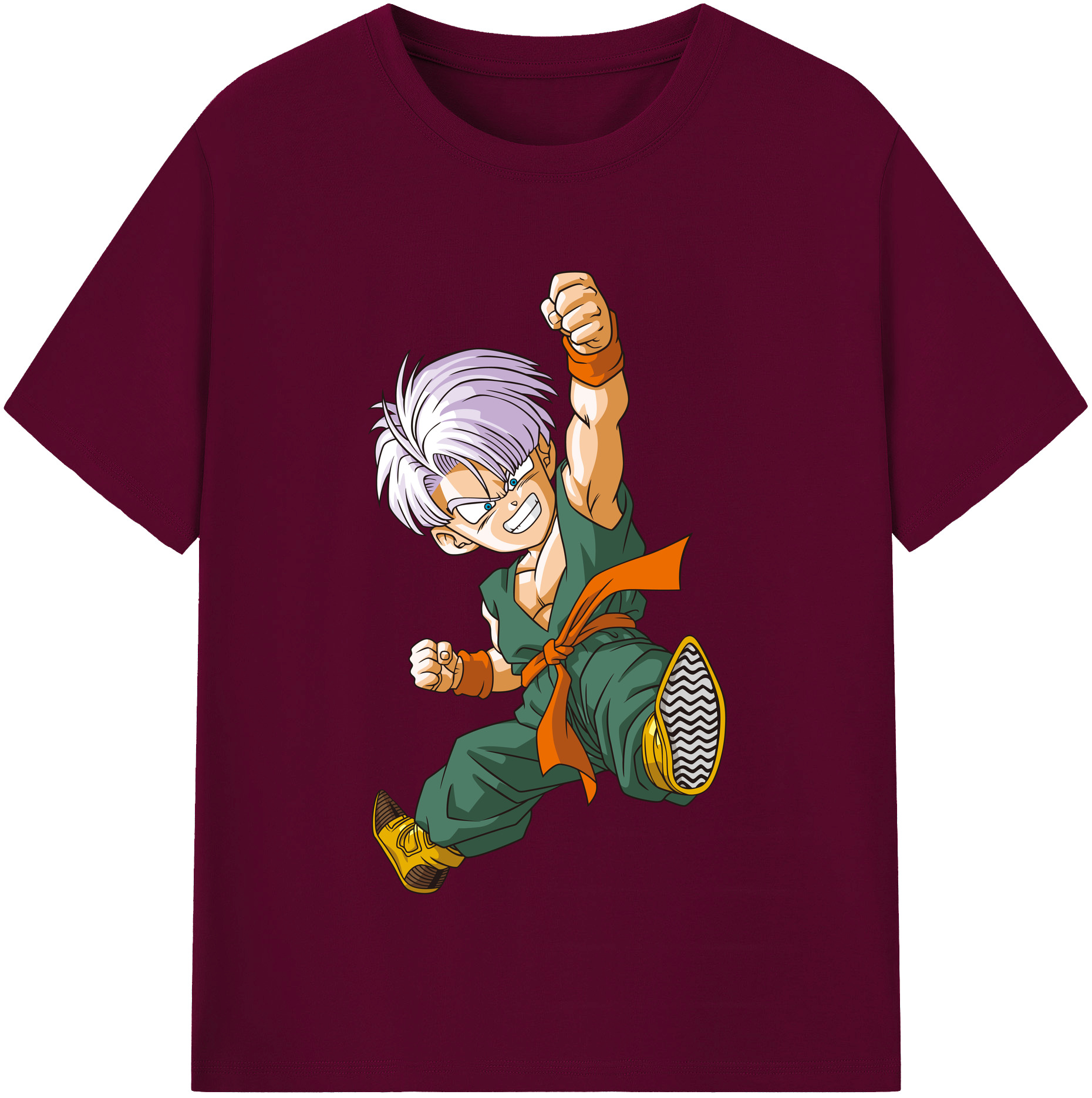 （画像用） ドラゴンボール トランクス（Torankusu）DRAGON BALL Trunks レディースカジュアルプリントTシャツ（綿100％）